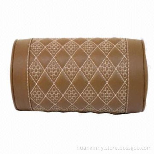 Soft memory cotton light brown car headrest pillow